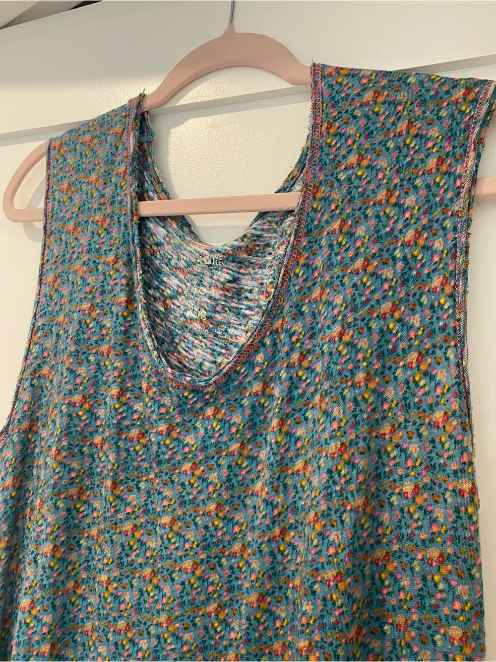 NATURAL LIFE Sleeveless Teal Floral Maxi Dress - Picture 2 of 5